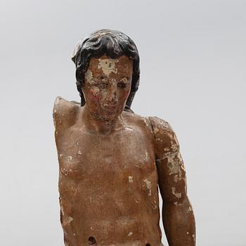 SKULPTUR, skuret trä, 1600-/1700-tal.