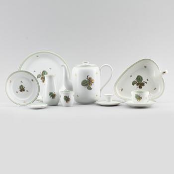 KAFFESERVIS, 21 delar, porslin, Bing & Gröndahl.