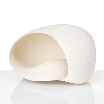 Eva Hild, a white stoneware sculpture, Sparsör, Sweden 1999.