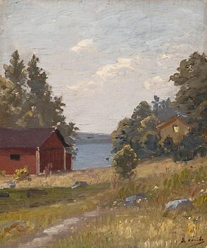 358. Eugen Taube, A HOUSE BY THE LAKE.