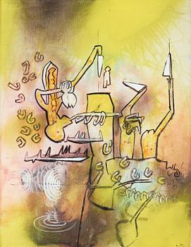 Roberto Matta, "Vision cosmique rouge".