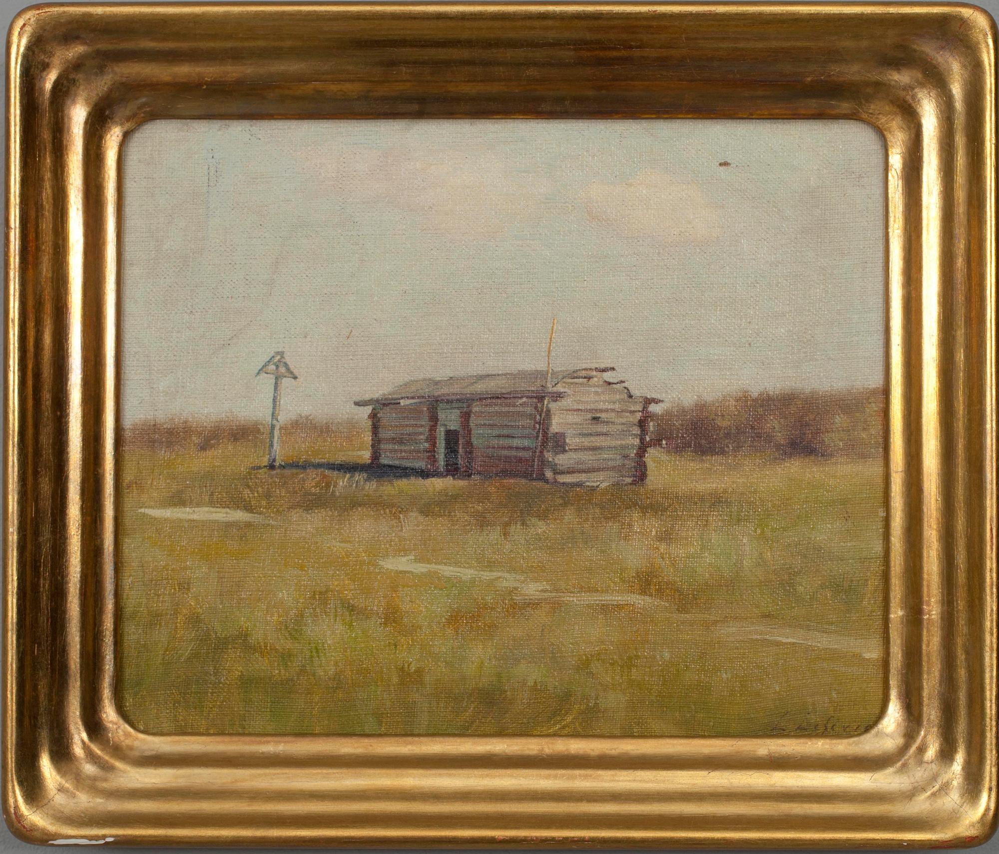 L. LEFEVRE, öljy kankaalle, pingotettu levylle, sign.