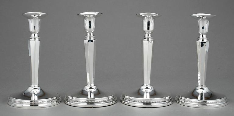 LJUSSTAKAR, 4st, silver, MGAB, Uppsala, bla 1958.