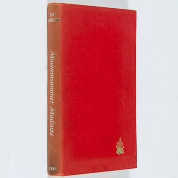 Tove Jansson, Bok 1 upplagan "Moominsummer Madness", Limited Ernest Benn London 1955.