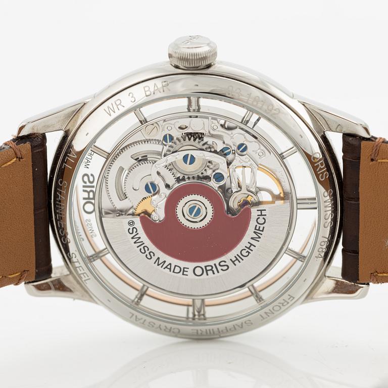 Oris, Artelier Translucent Skeleton, armbandsur, 40,5 mm.