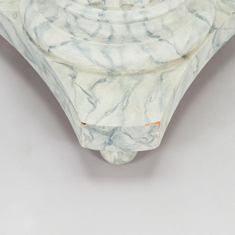 A mid 19th century Gustavian style pedestal.