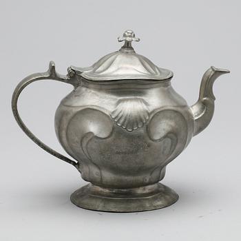 TEKANNA, tenn, rokoko, Lorents Wassberg, verksam 1773-1800 i Kalmar.