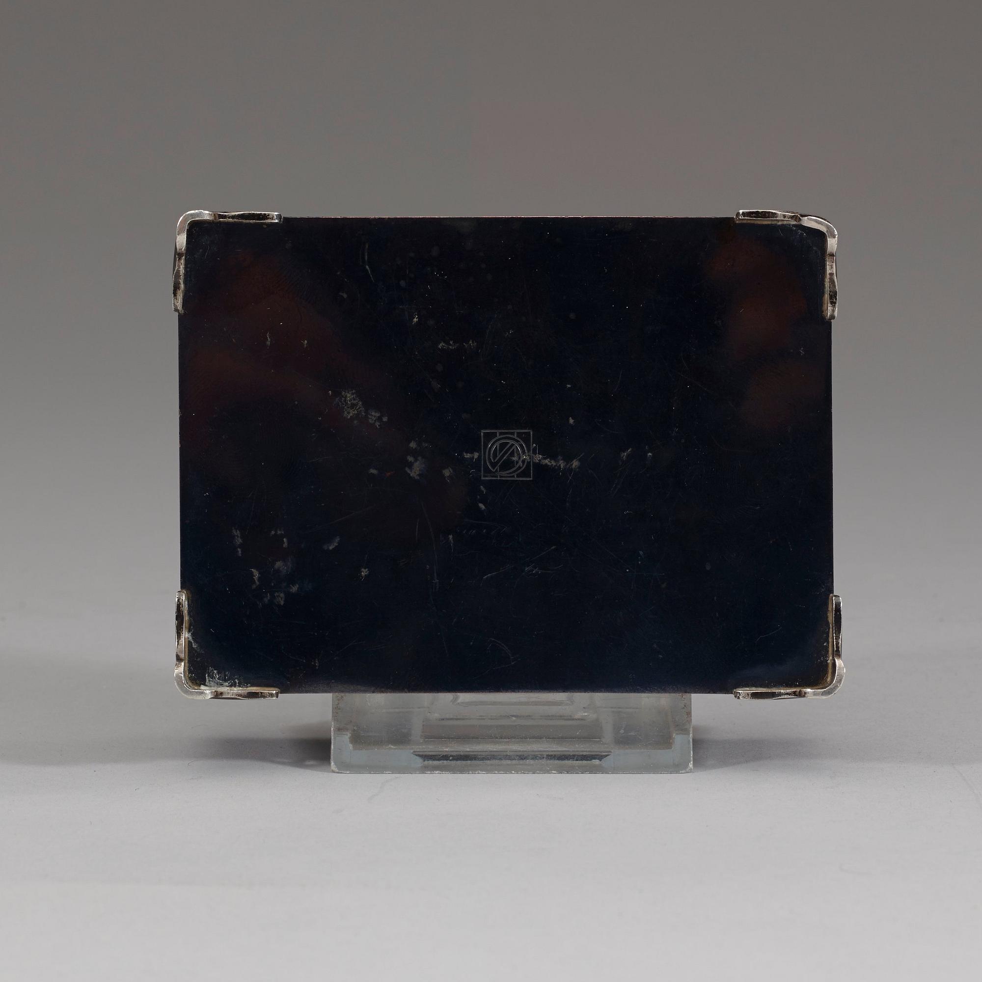 ETUIER, 4 stycken, silver och brons. Japan, 1900-tal.