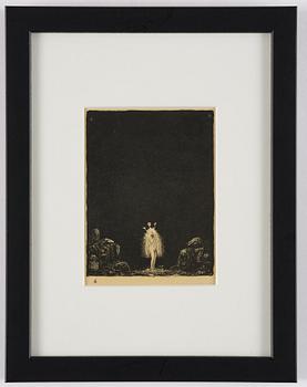 John Bauer, "Troll", de kompletta 10 osignerade litografierna ur sviten.