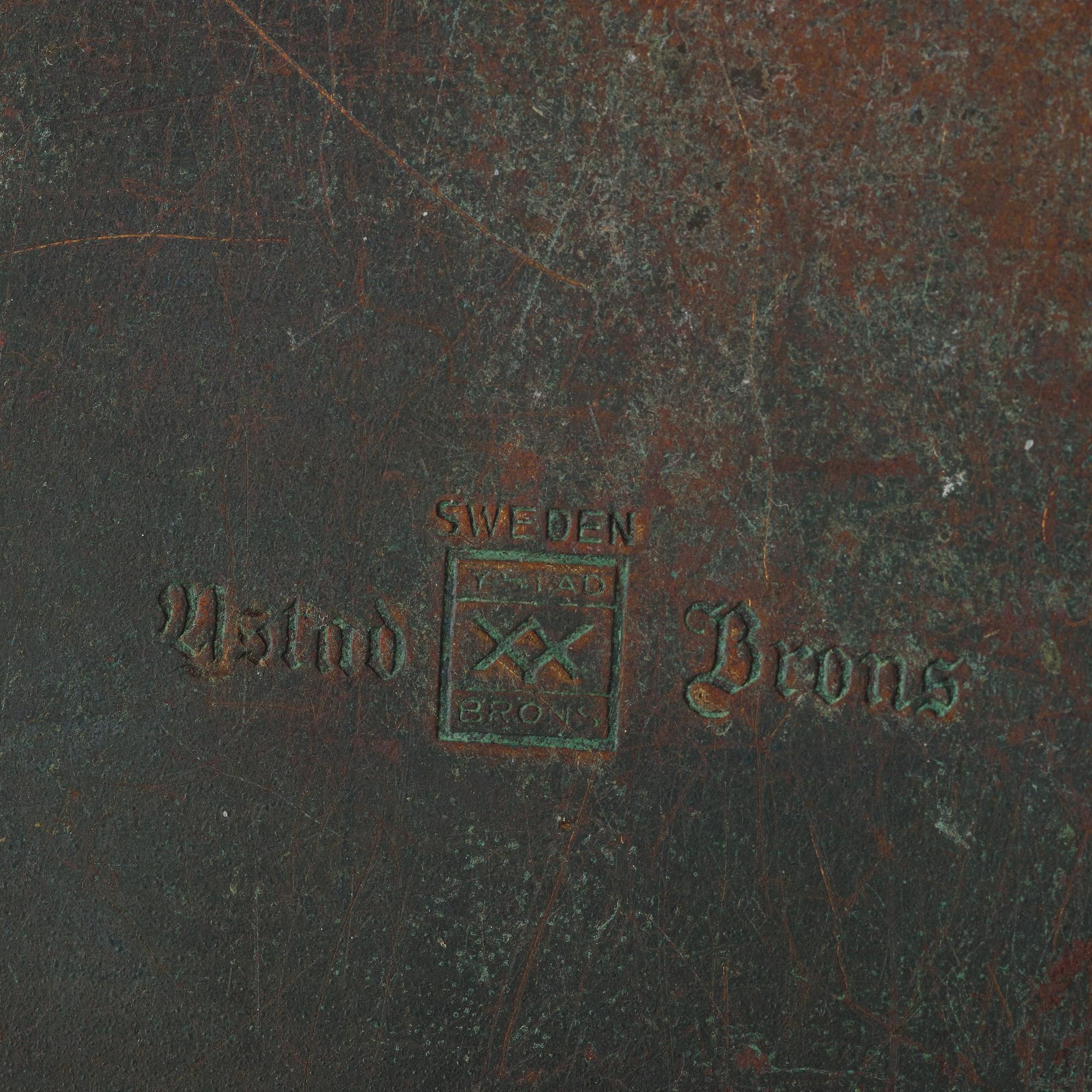 Ystad Brons (Ystad-Metall), bokstöd ett par, Swedish Grace, 1920-30-tal.