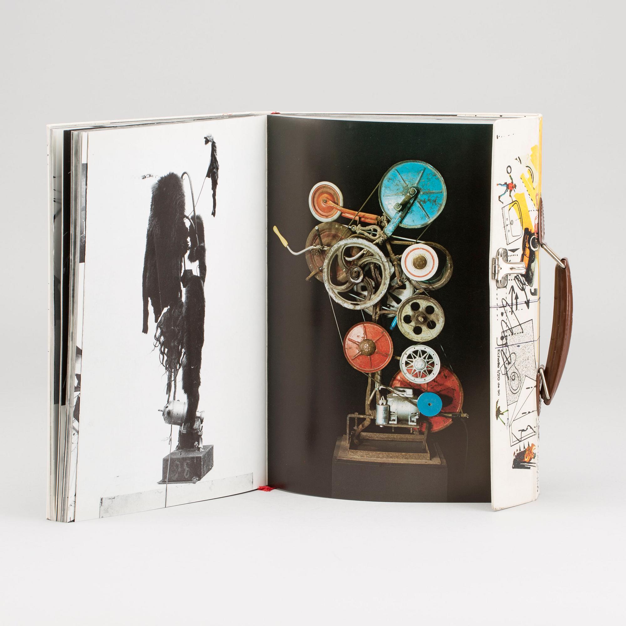 JEAN TINGUELY, one original drawing signed and dated no 6 1972 a tergo also included a vinyl-single record.