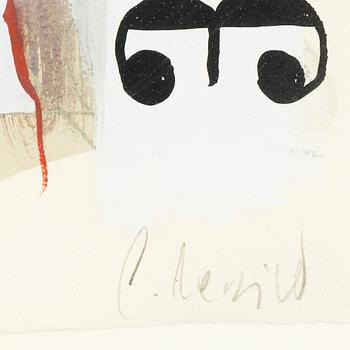 Carsten Regild, mixed media on paper, signed.