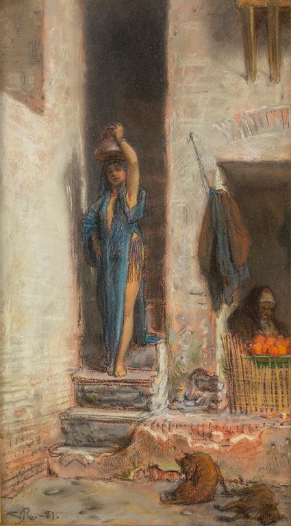 GEORG VON ROSEN, pastell, signerad och daterad -87.