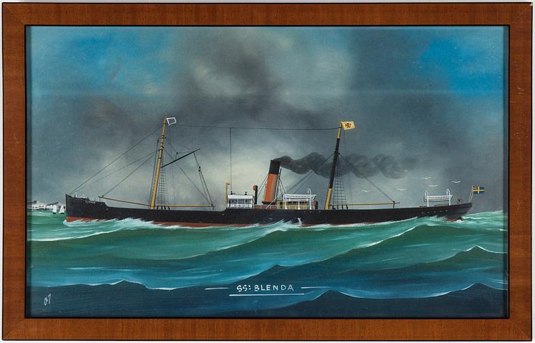 OKÄND KONSTNÄR 1800/1900-TAL, Ett par, Gouacher, den ena signerad AJ?.