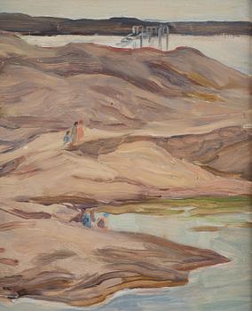 Lotte Laserstein, Bathing on the cliffs.