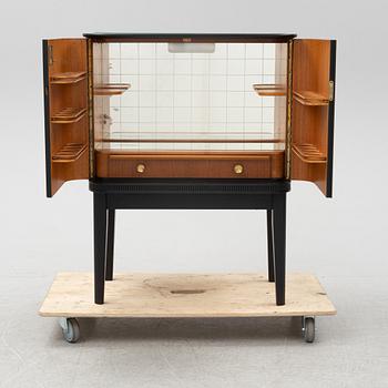 A painted bar cabinet, mid 20th  century.