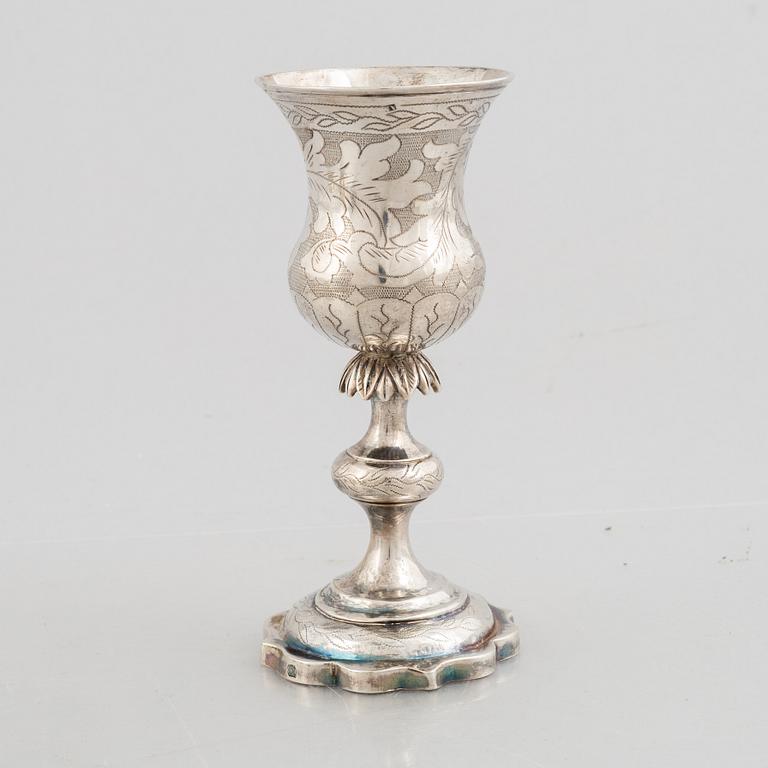 A silver chalice, Vilnius 1860.