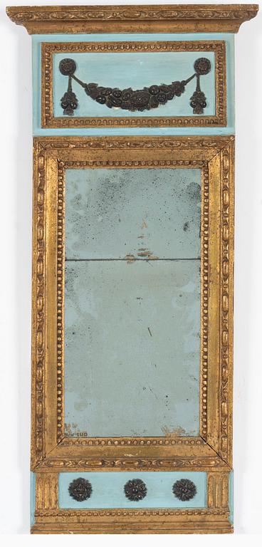 Spegel, sengustaviansk, omkring år 1800.