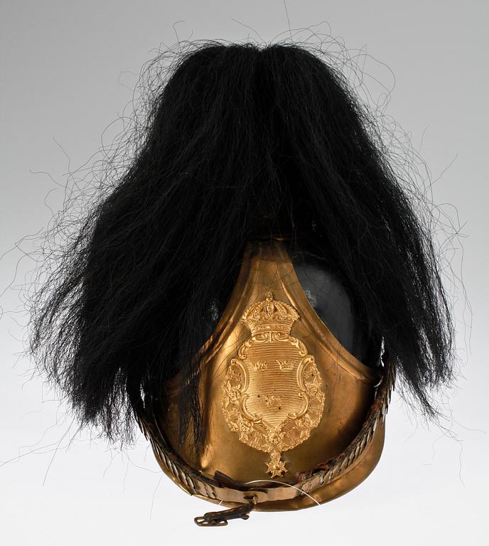 KASK OCH TRUMPET, m/1886, 1800-tal.