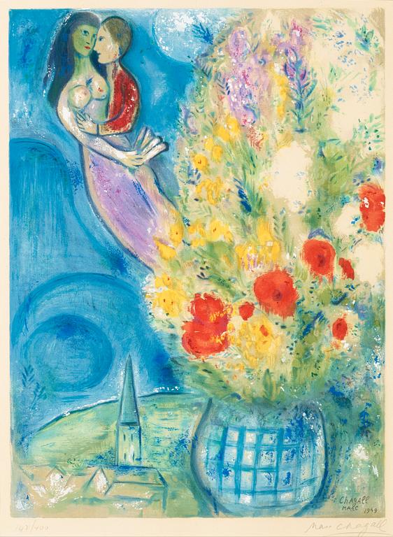 Marc Chagall (Efter), "Les coquelicots".