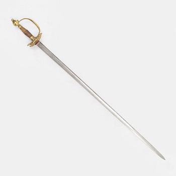 Värja svensk, för infanteriofficer, 1800-talets första hälft.