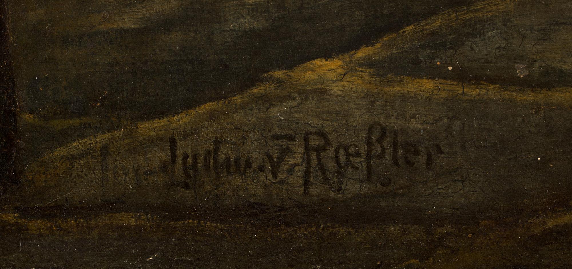 LUDWIG VON RÖSSLER, olja på duk, signerad.
