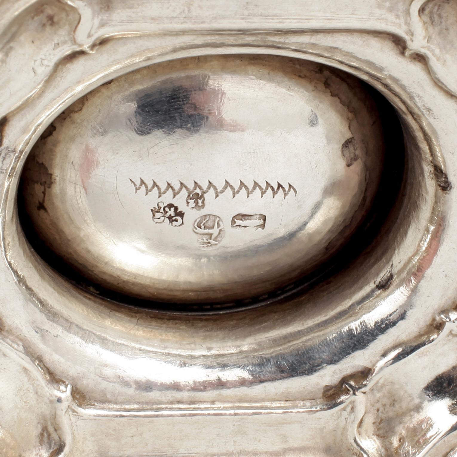 SALTKAR, silver 750/1000, Stolberg, Tyskland, 1700-talets andra hälft.