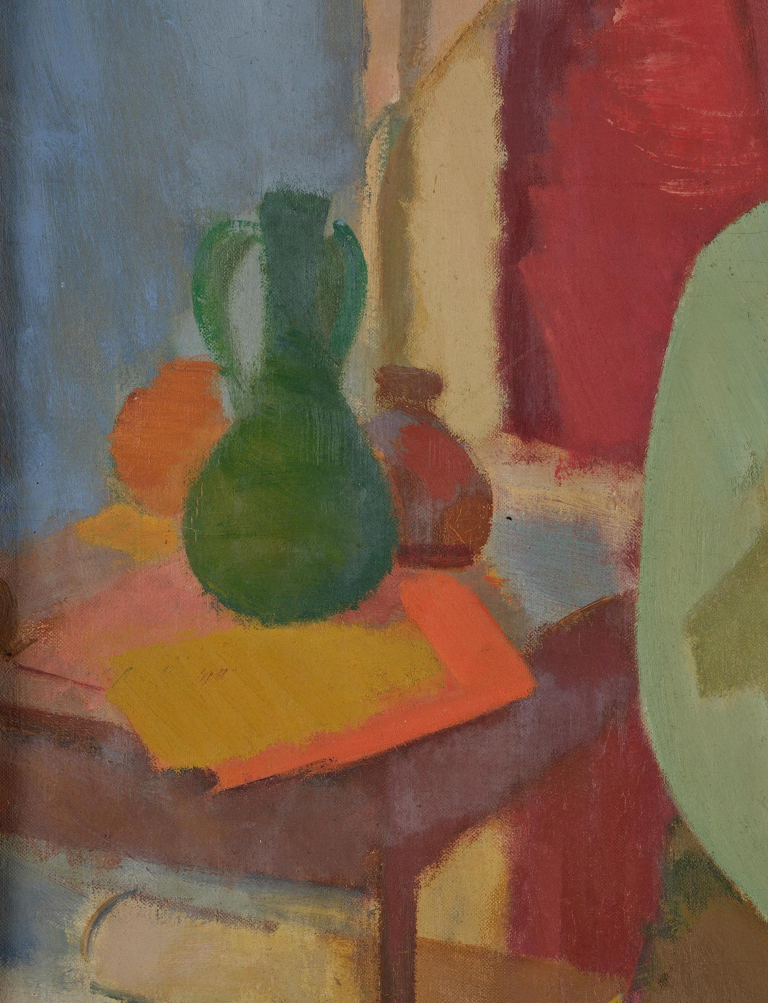 Karl Isakson, Seated woman in a green blouse.