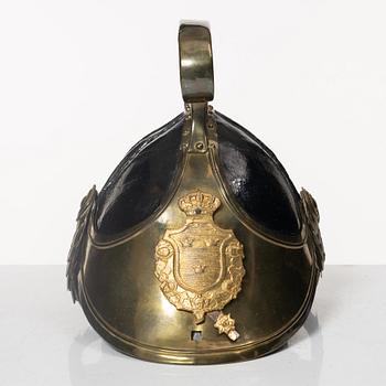 Hjälm, svensk, m/1846 för dragoner.