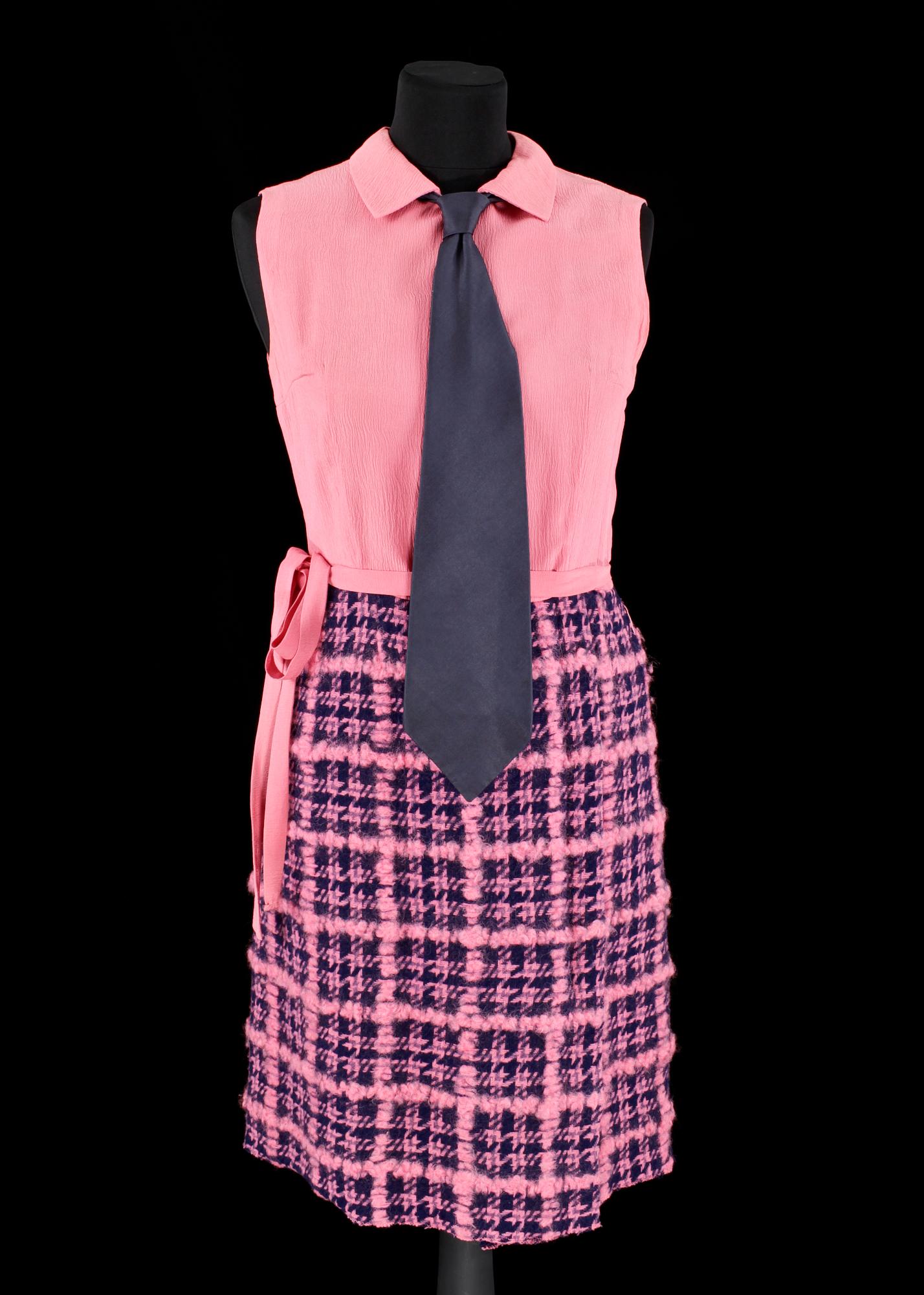 A 1960s two-piece ensemble consisting of coat and dress by Rachelle Duprè.