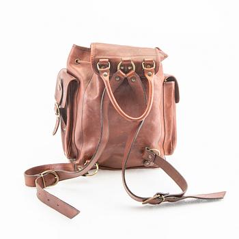 A Morelli leather rugsack.