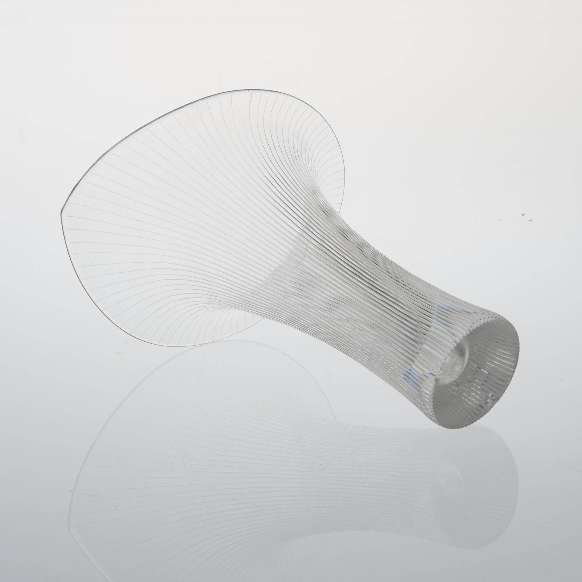 VAS, glas, "Kantarell", signerad Tapio Wirkkala - Iittala, 1950-tal.
