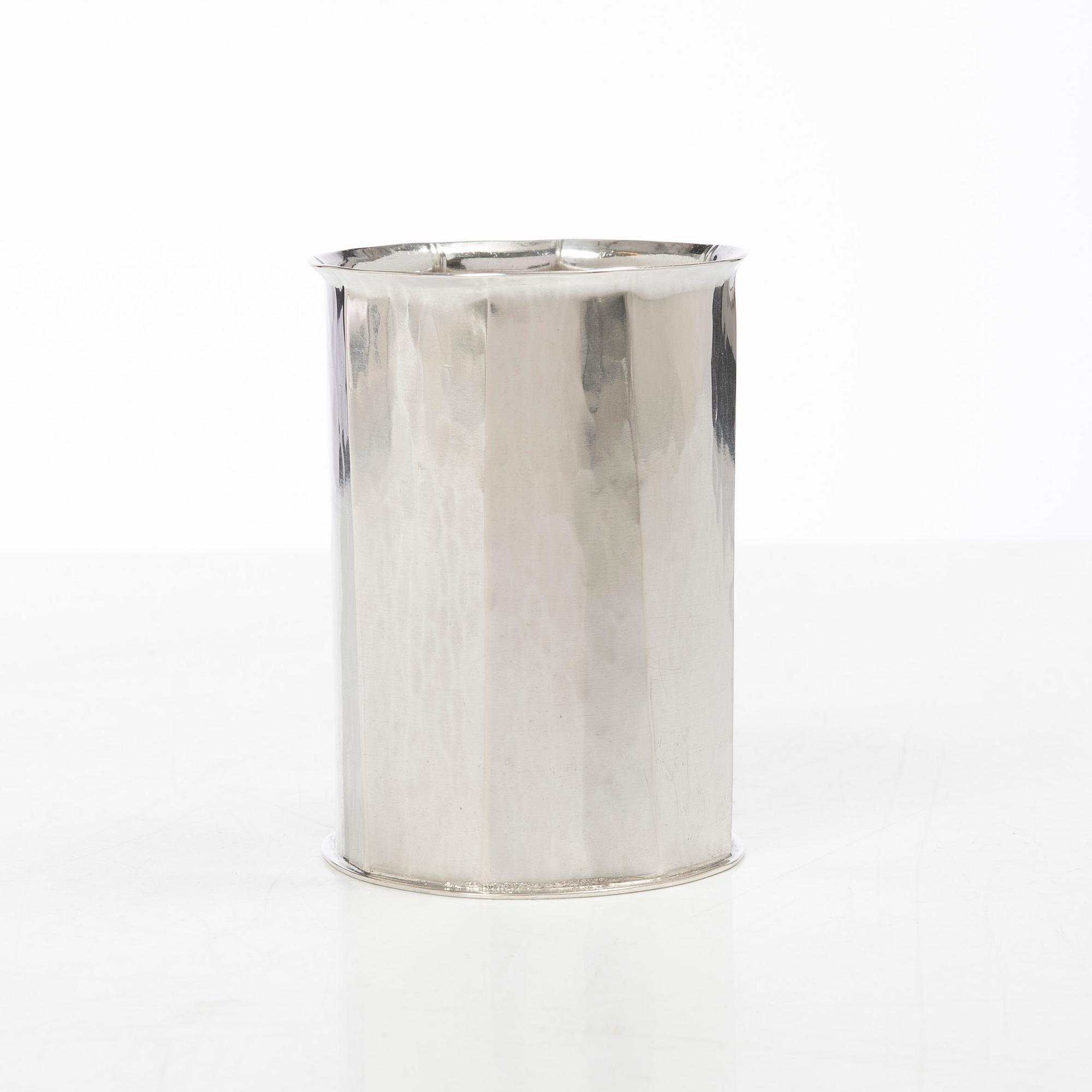 Bengt Liljedahl, a sterling silver vase, Sweden, 2006.