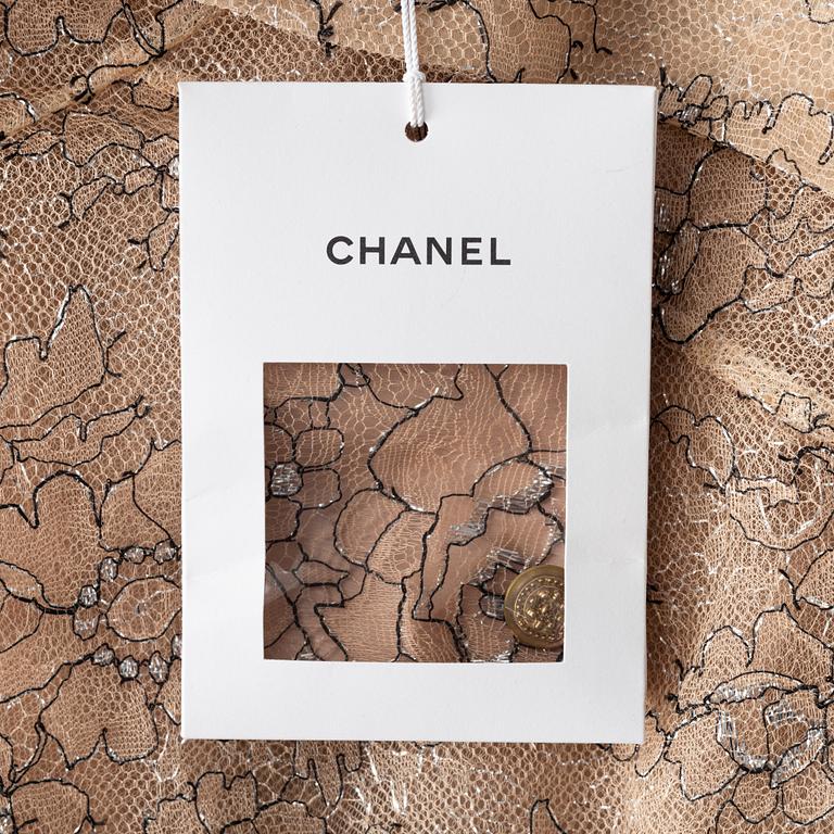 Chanel, a lace dress, french size 34.