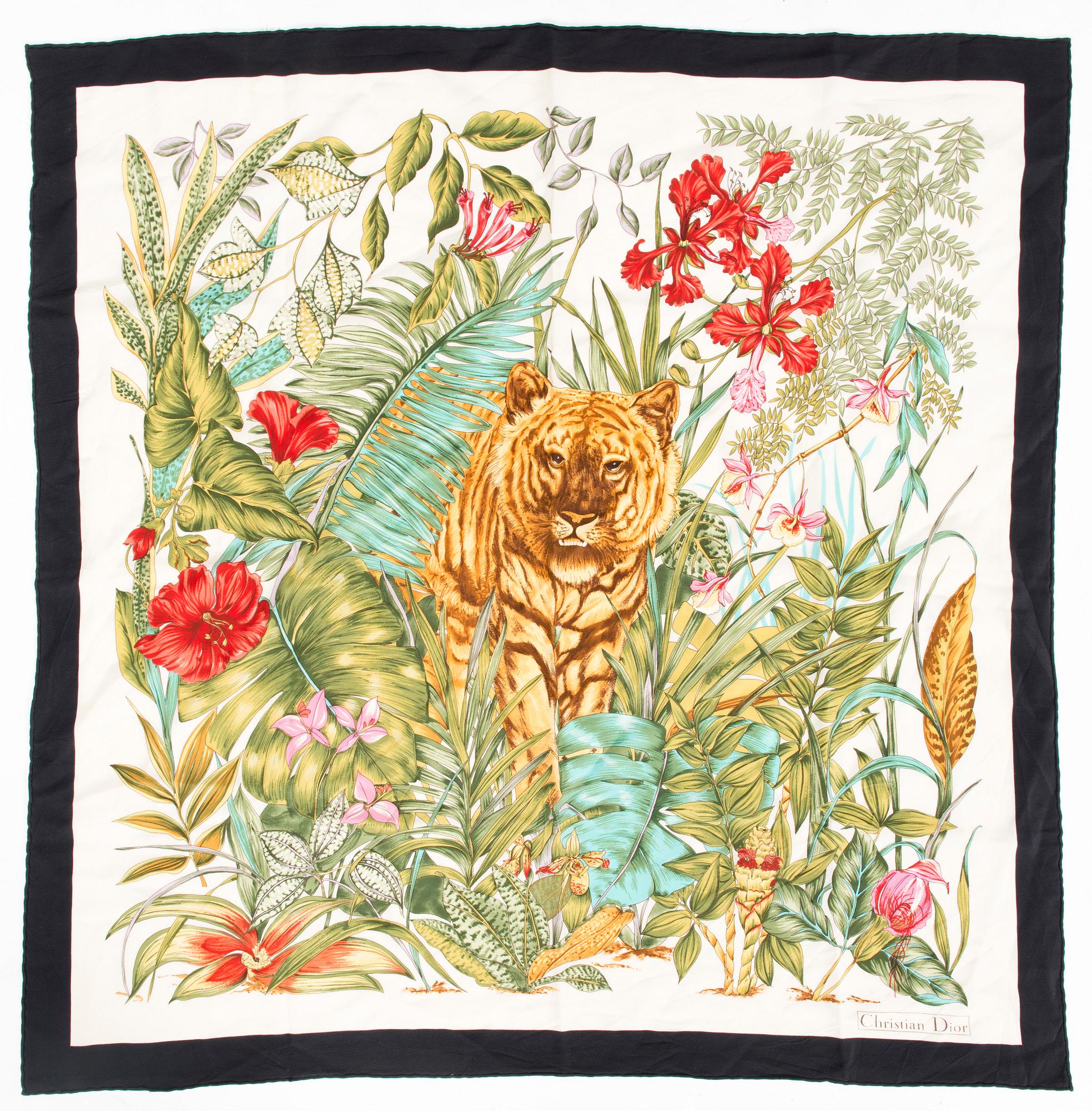 CHRISTIAN DIOR Silk Scarf.
