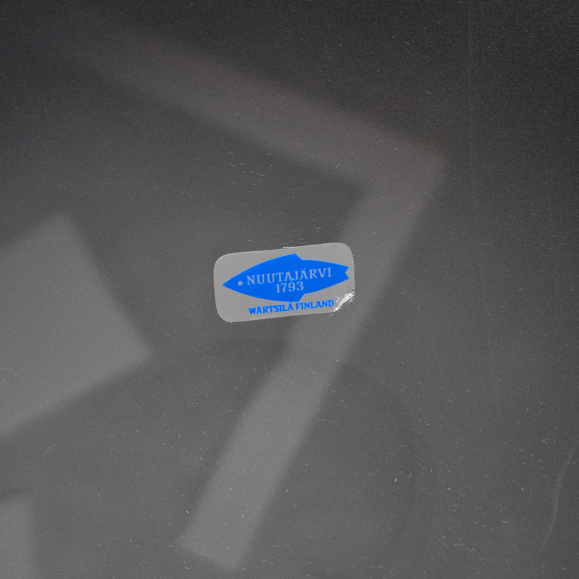 Oiva Toikka, a glass dish, Nuutajärvi Notsjö, Finland, probably unique.