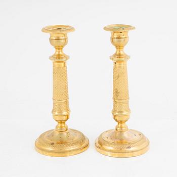 Candelabras, a pair, Empire style, 20th century.