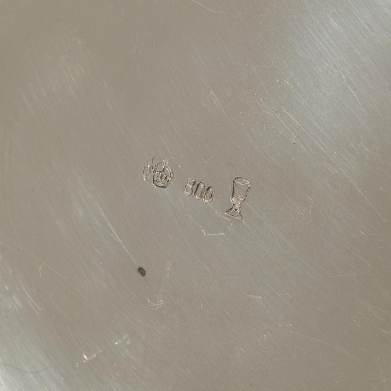 Kaffe- och teservis, 4 delar, silver, rokokostil, Otto Wolter, Schwäbisch Gmünd, Tyskland, 1900-tal.