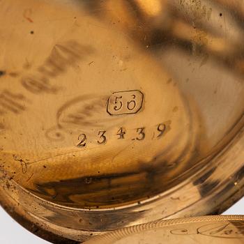 Pocket watch/pendant watch, hunter, 33.5 mm.