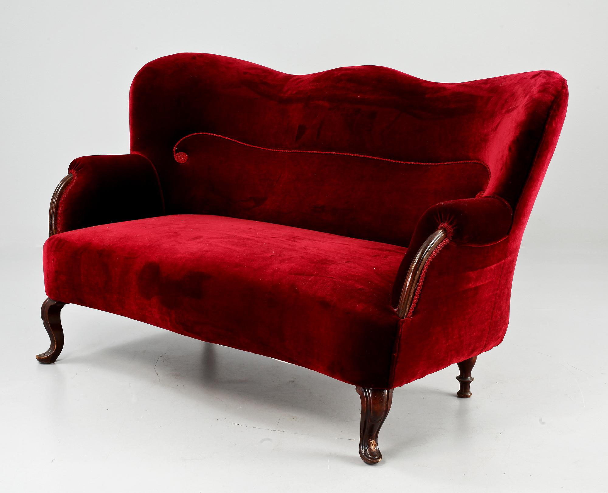 SOFFA, nyrokoko, 1800-talets hälft.