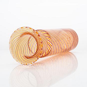 Kerttu Nurminen, vas och fat, "Palazzo", filigranglas, signerad Kerttu Nurminen Nuutajärvi.