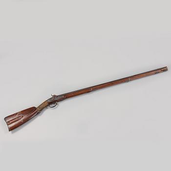 An percussion rifle from around year 1800.