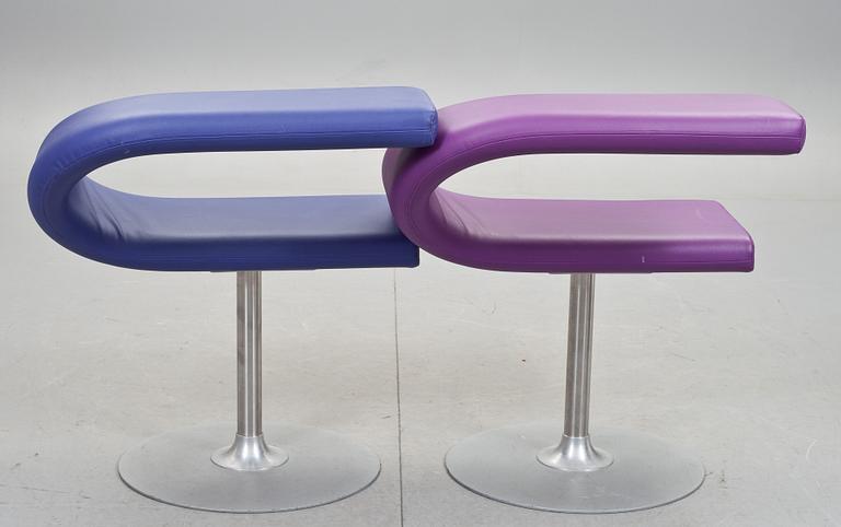 STOLAR, 2 st, "Innovation C", Fredrik Mattsson, Blå station. Etikettmärkta, 2006.