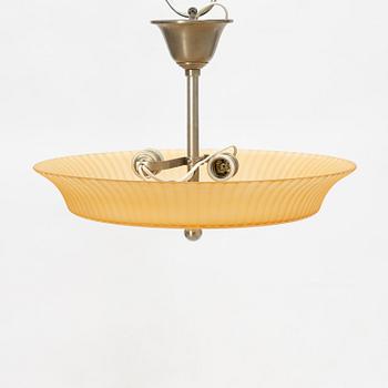 Erik Tidstrand & Edward Hald, ceiling lamp, model "27779", Nordiska Kompaniet and Orrefors.