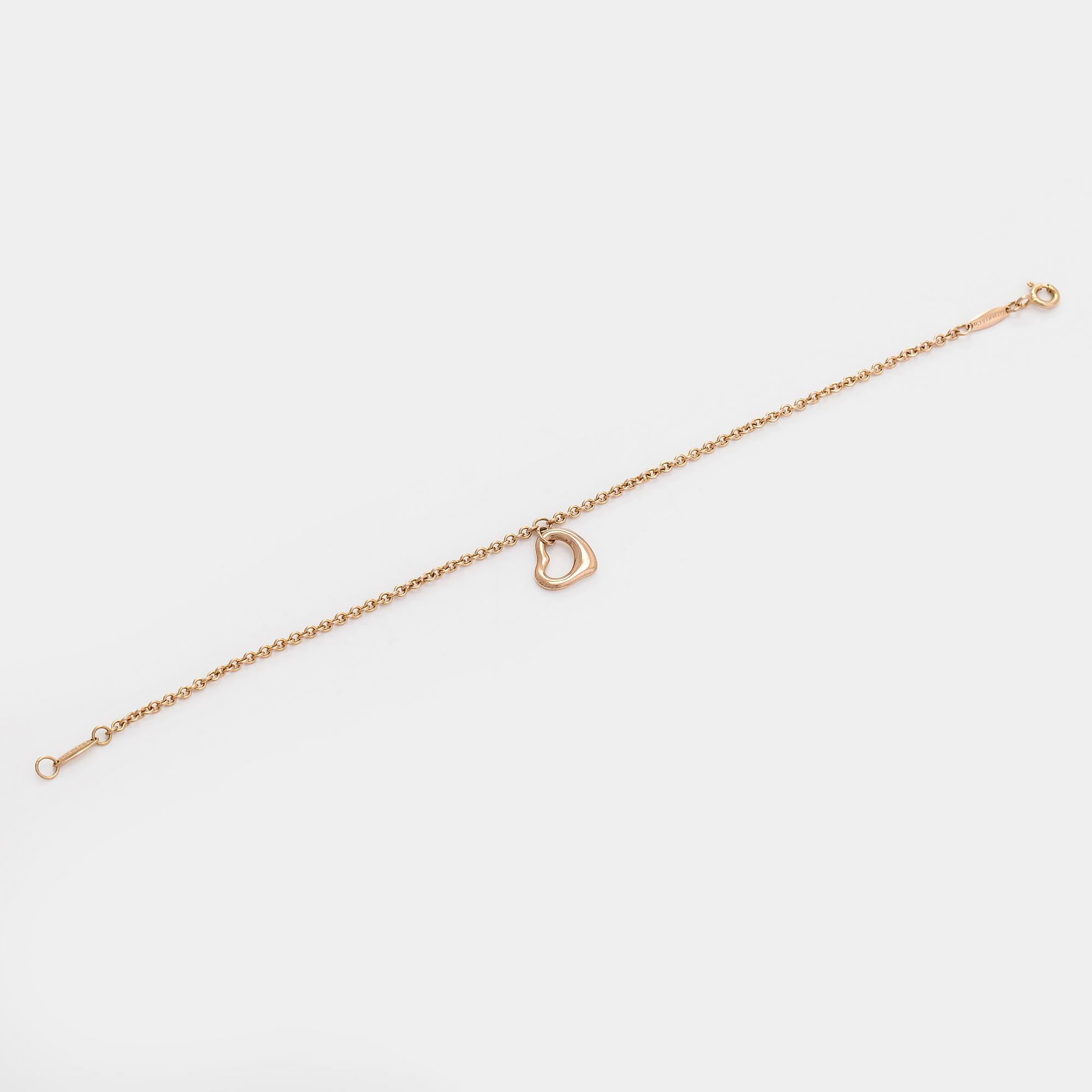 Tiffany & Co, Elsa Peretti, armband, "Open Heart", 18K roséguld.