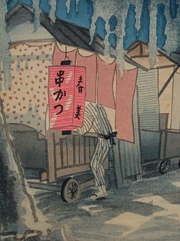 Eiichi Kotozuka, "Supper Wagon" / "The side of the canal", 1900-talets senare del.