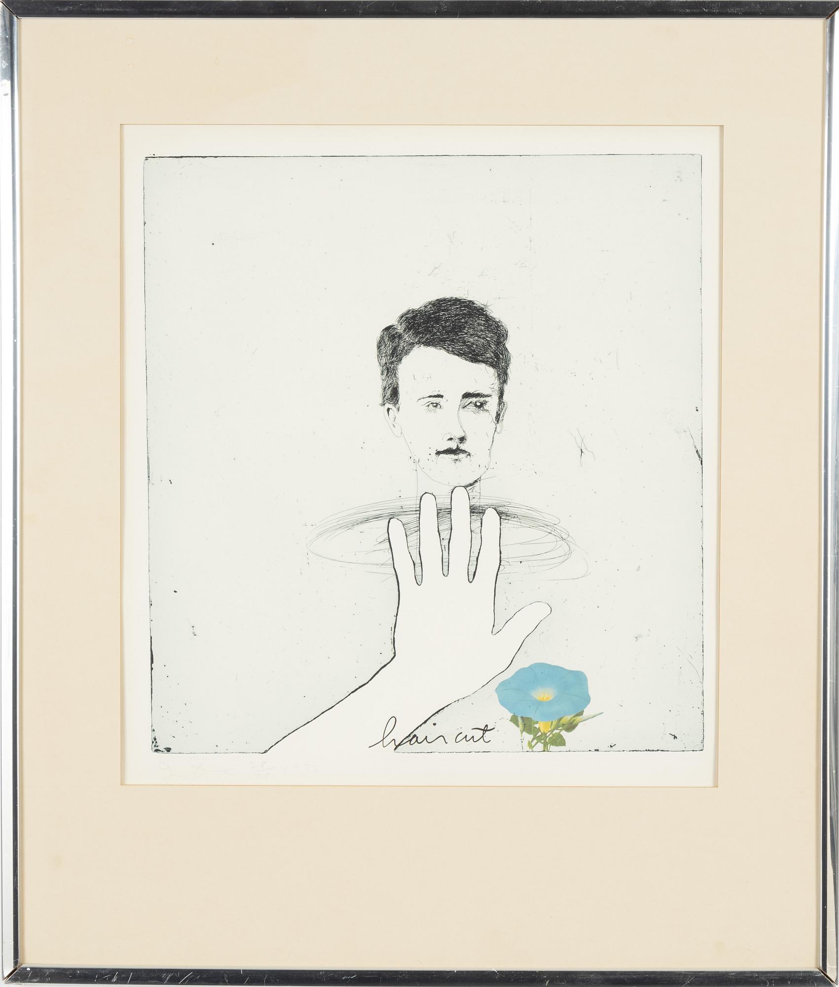 Jim Dine, etching & lithograph in colours, 1972, signed 28/75.