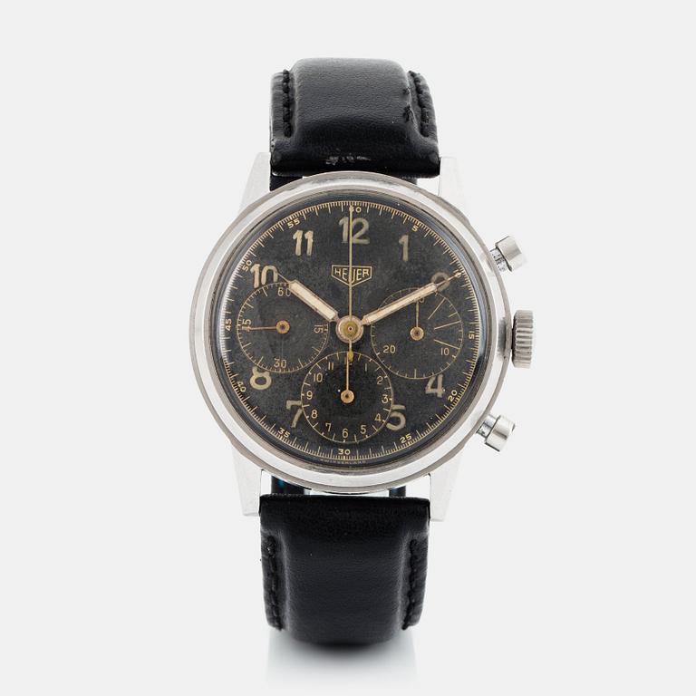 Heuer, chronograph, "Gilt Dial".