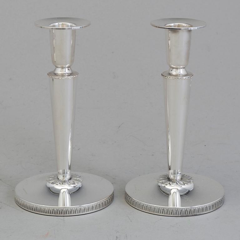 CANDLESTICKS, two pairs, second half of the 20th century.