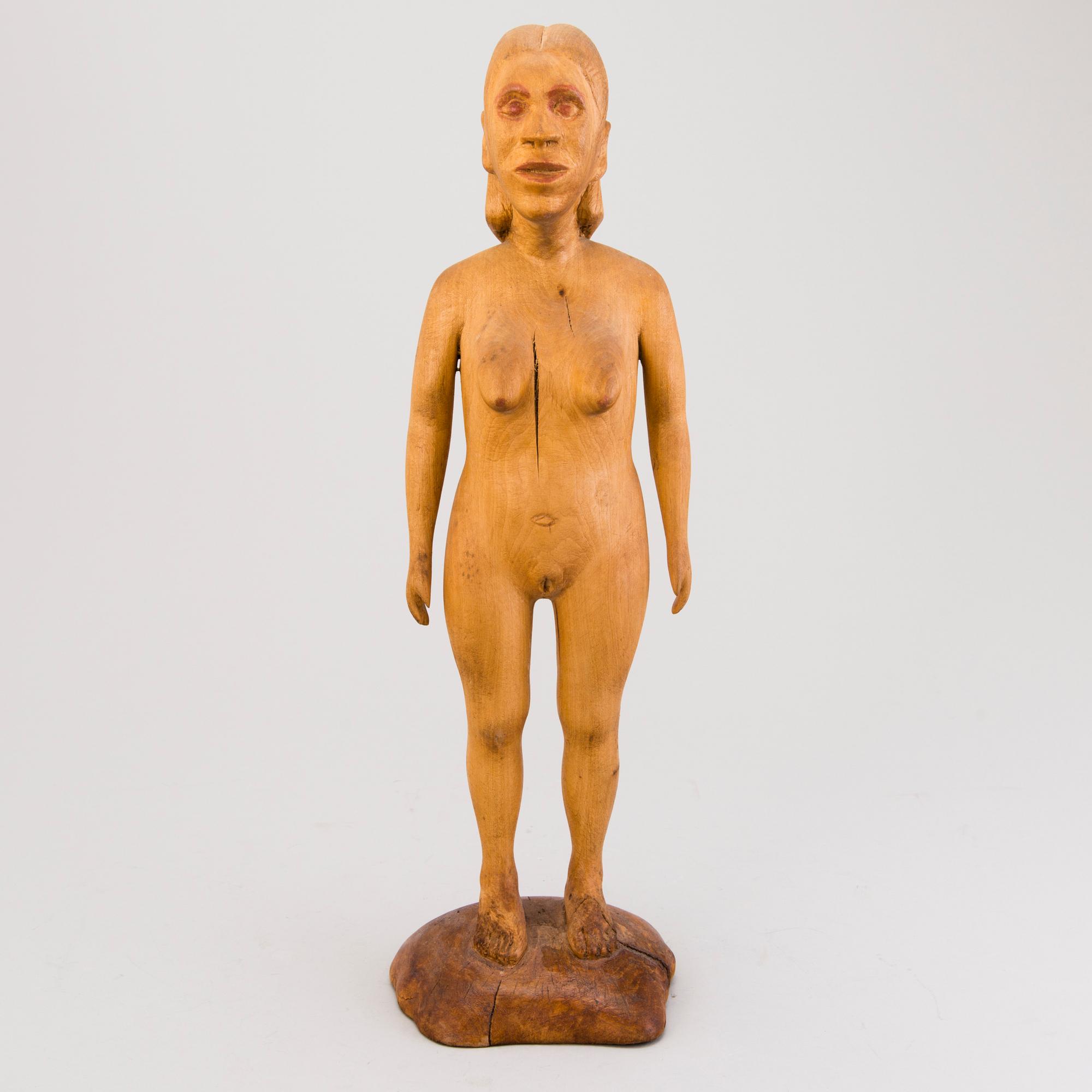 ALPO JAAKOLA, puuveistos, signeerattu.